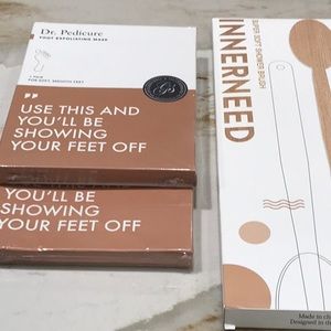 Dr pedicure foot mask.  Innerneed silicone brush